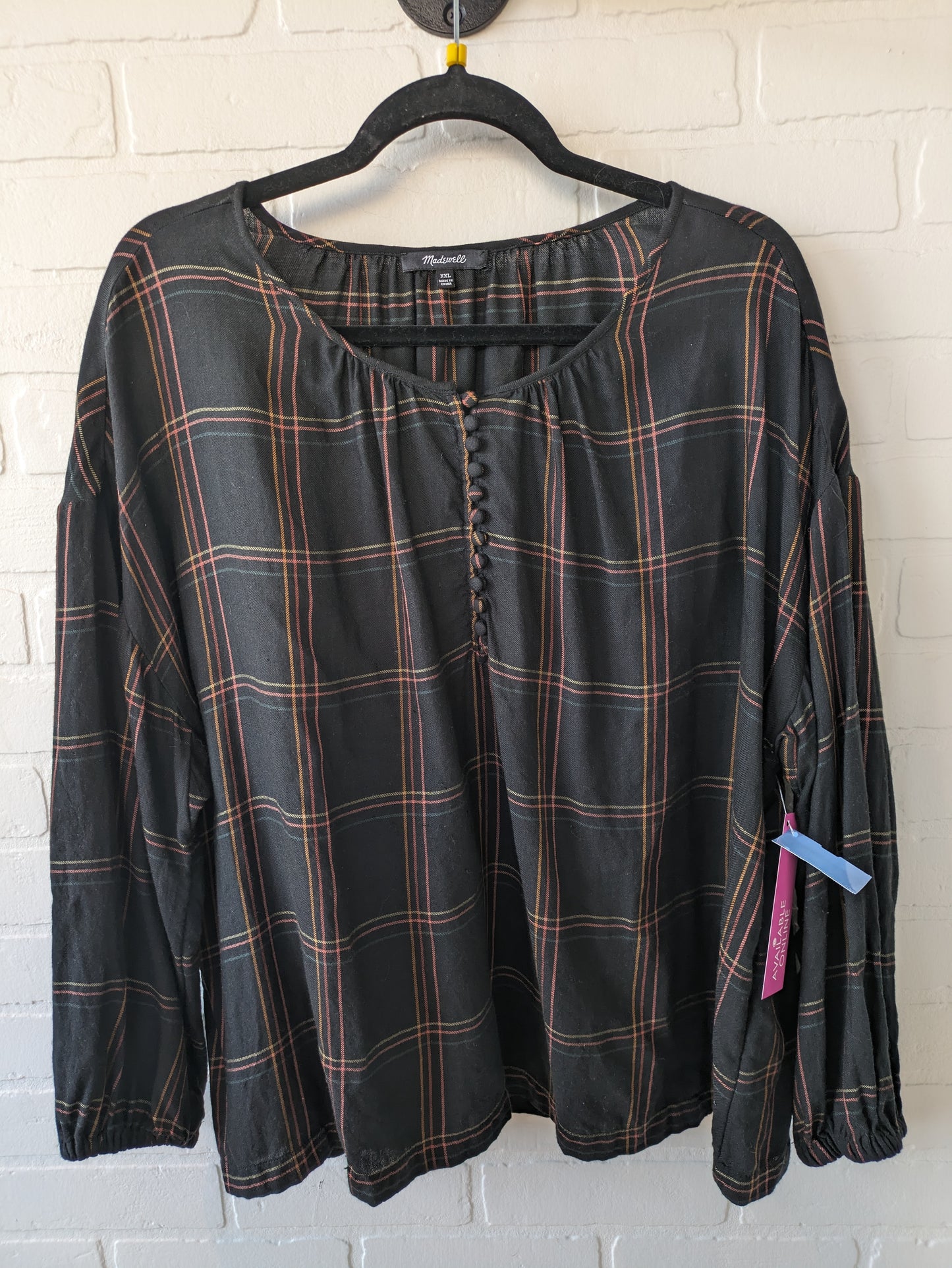 Blouse Long Sleeve By Madewell Size: 1x