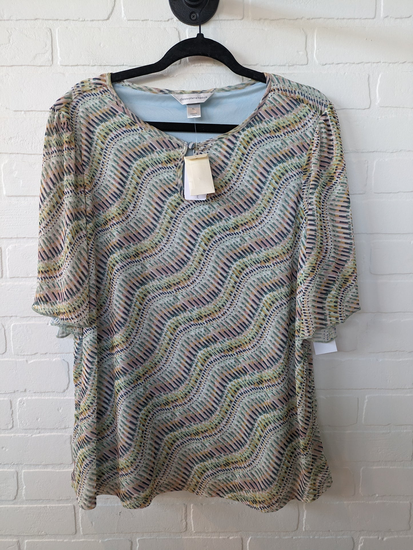 Top Short Sleeve By Christopher And Banks Size: Xl