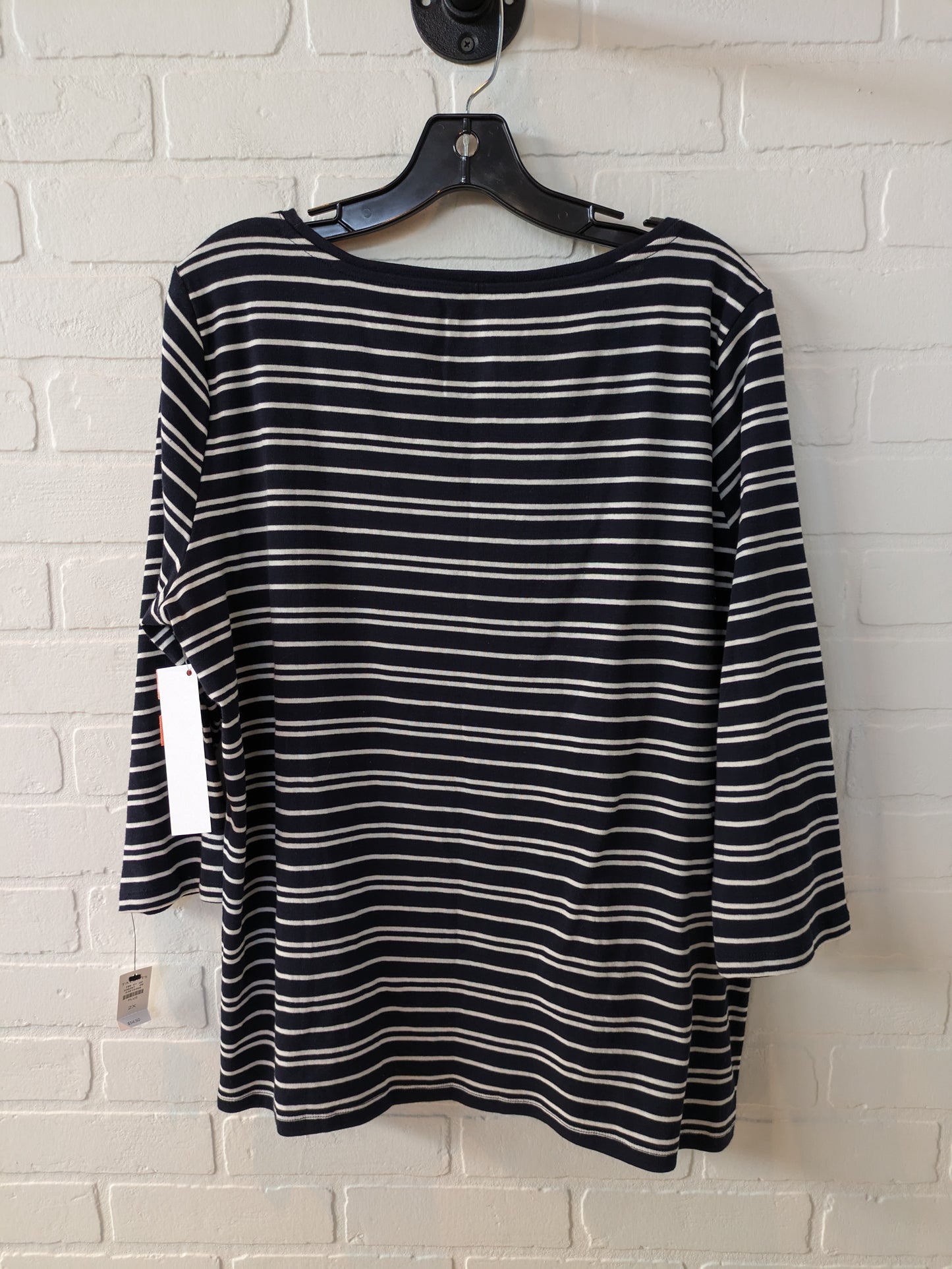 Top 3/4 Sleeve Basic By Talbots Size: 2x