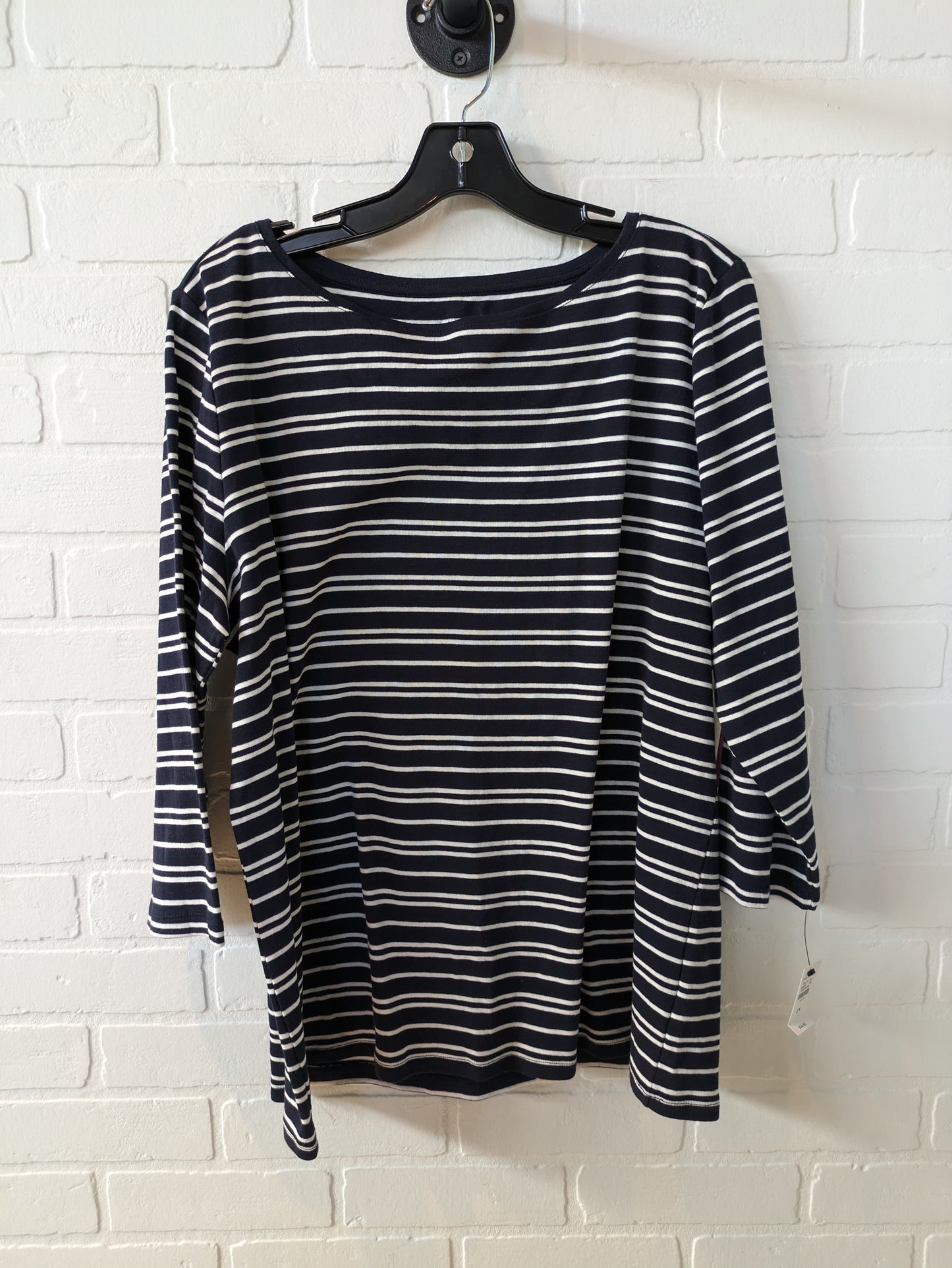 Top 3/4 Sleeve Basic By Talbots Size: 2x