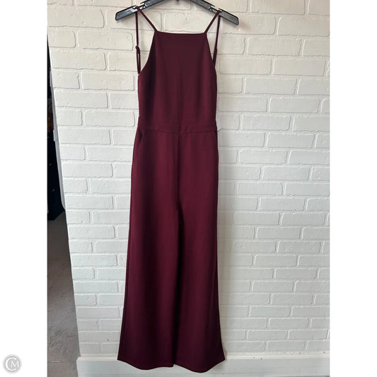 Jumpsuit By Lulus In Maroon, Size: Xs