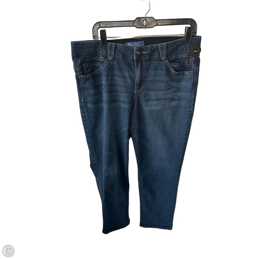 Jeans Straight By Democracy In Blue Denim, Size: 14