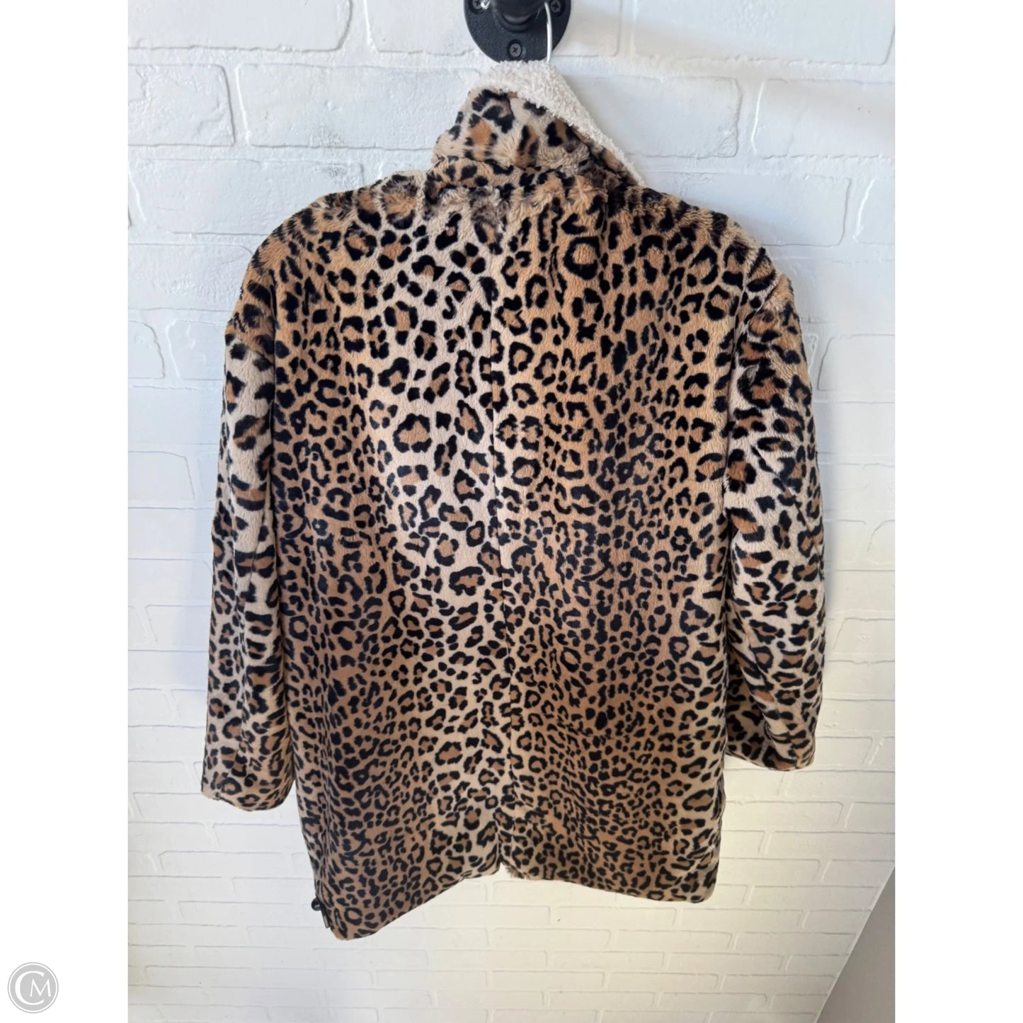 Coat Faux Fur & Sherpa By Sanctuary In Black & Brown, Size: S