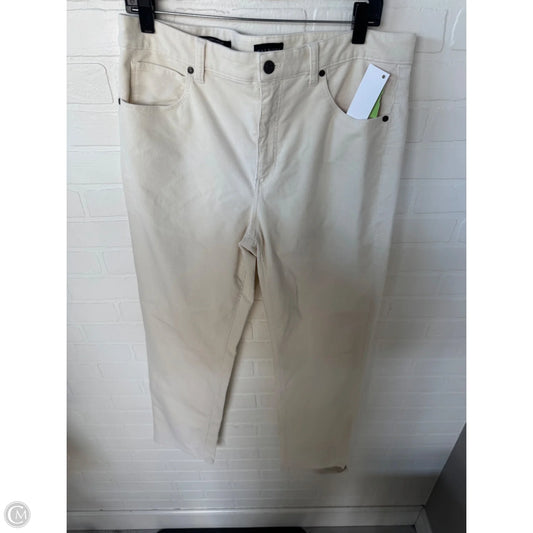 Pants Corduroy By Talbots In Cream, Size: 12