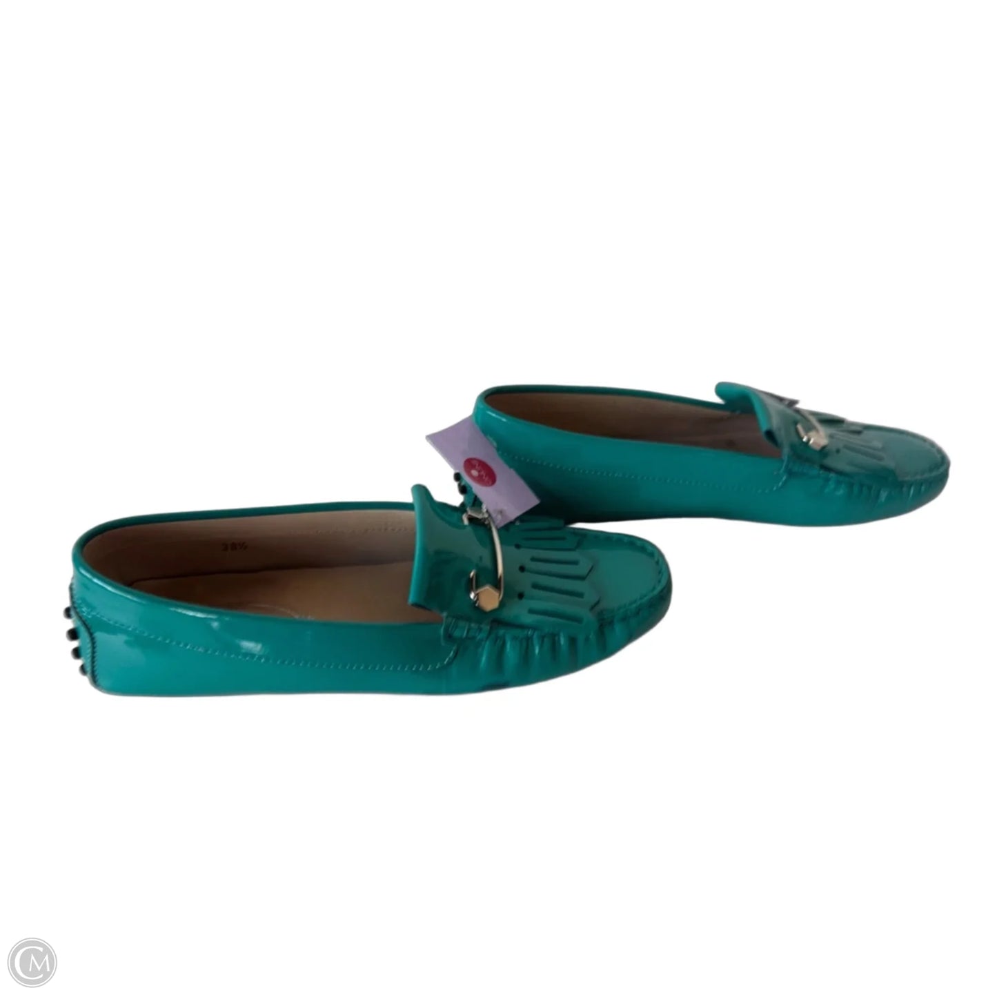 Shoes Luxury Designer By Tods In Teal, Size: 8