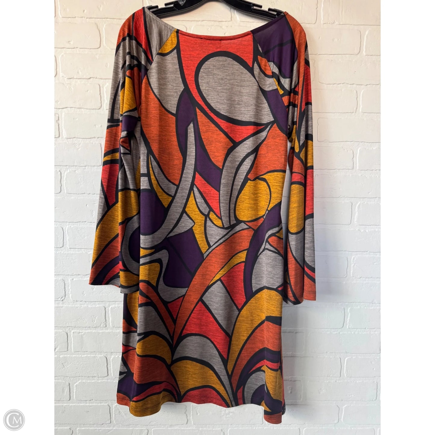 Dress Work By Msk In Orange & Purple, Size: L
