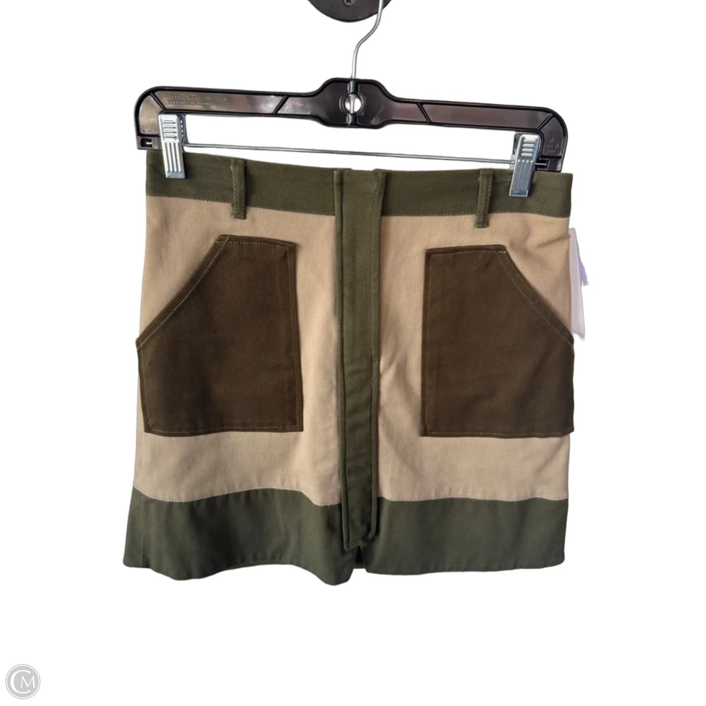Skirt Mini & Short By Holding Horses In Brown & Green, Size: 2