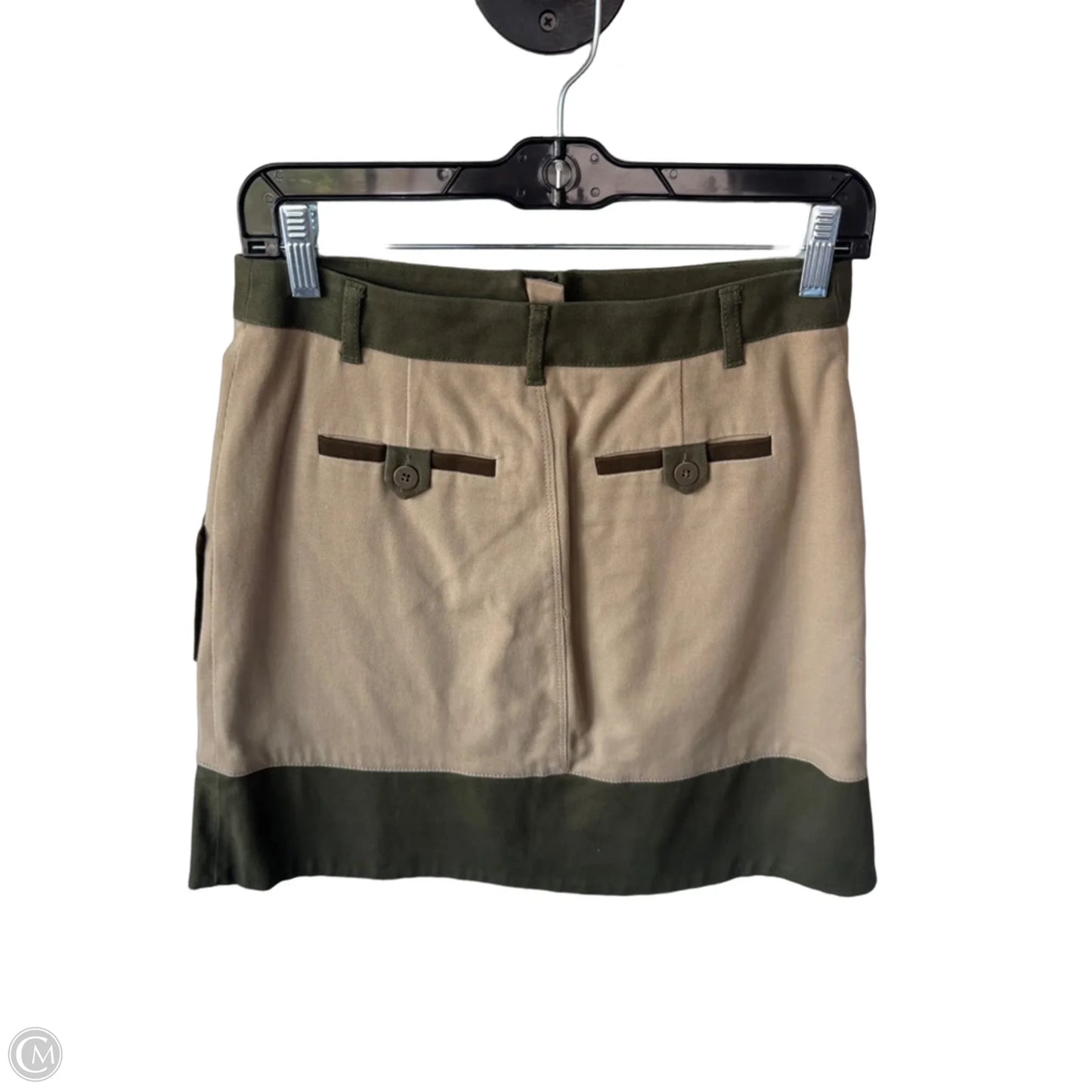 Skirt Mini & Short By Holding Horses In Brown & Green, Size: 2