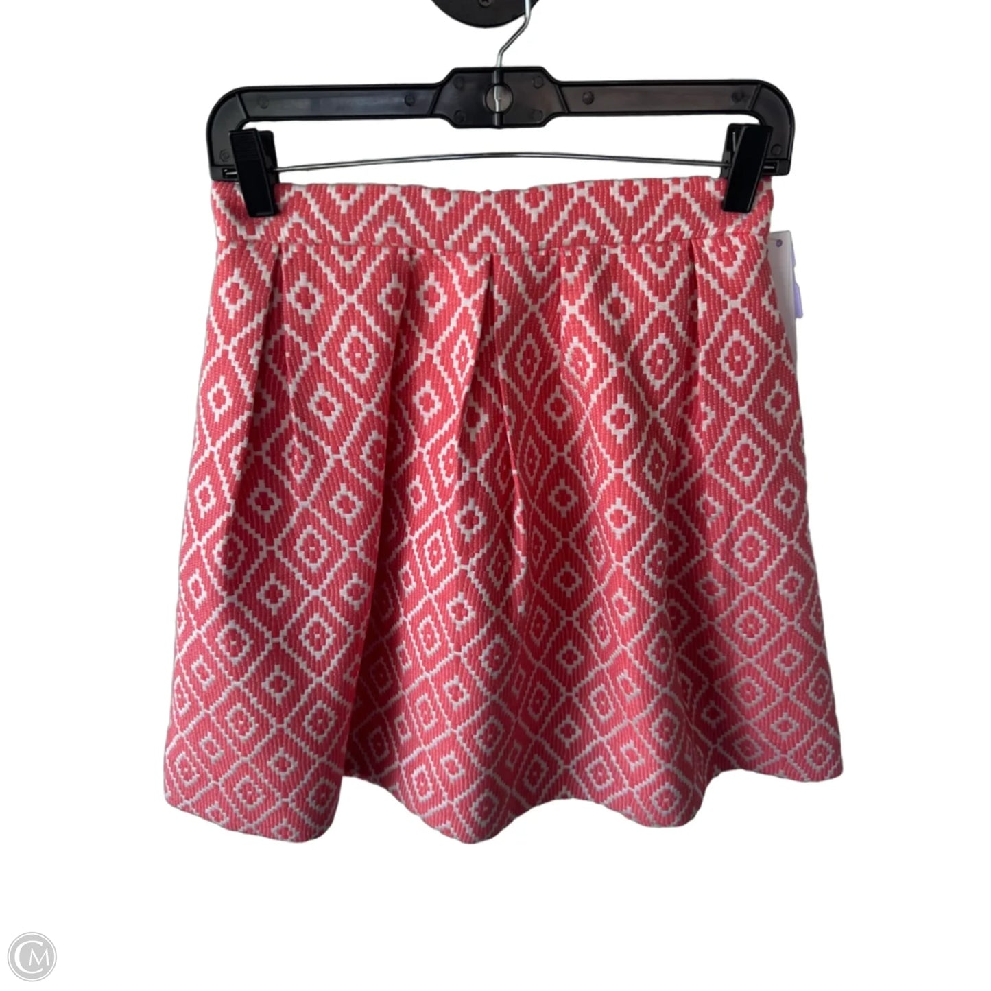 Skirt Mini & Short By Hutch In Orange & White, Size: 4p
