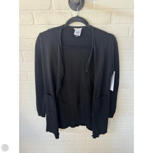 Sweater Cardigan By Cabi In Black, Size: Xs