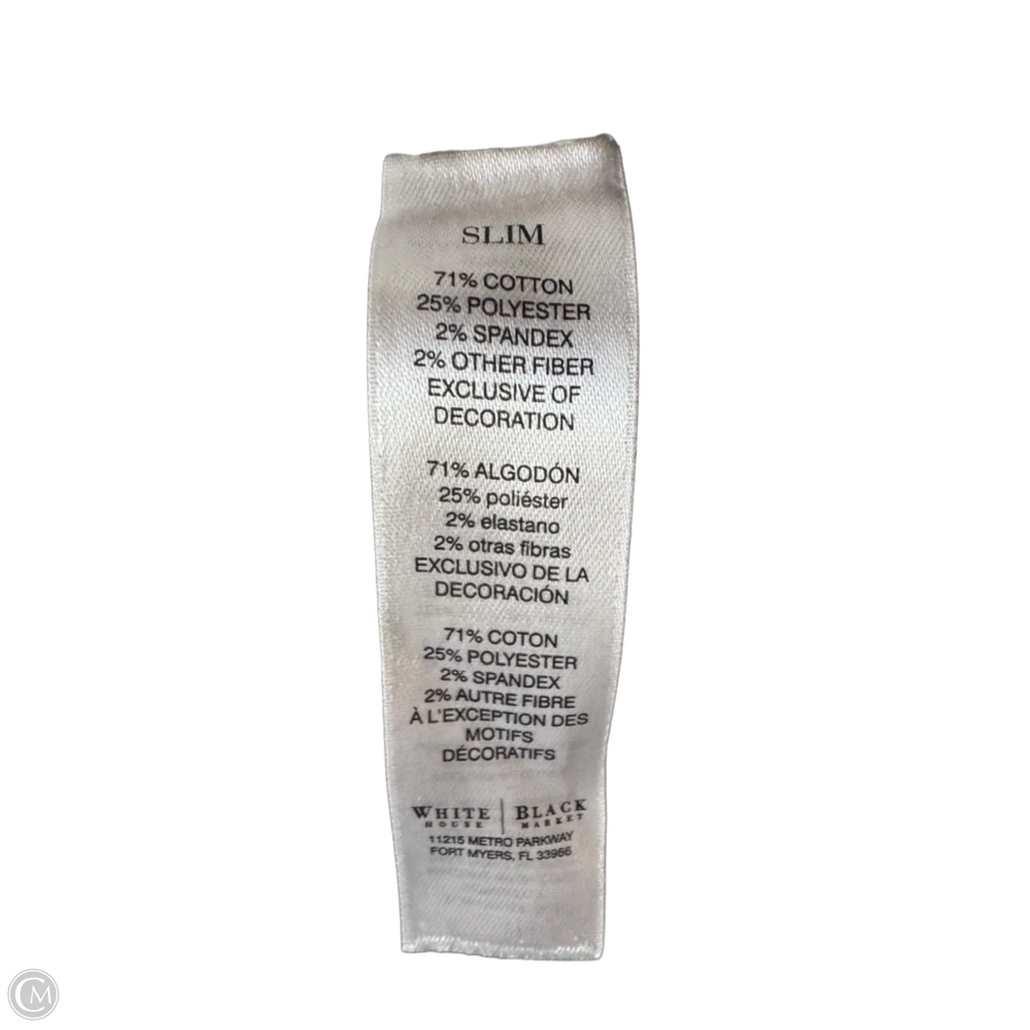 Jeans Straight By White House Black Market In Grey Denim, Size: 4