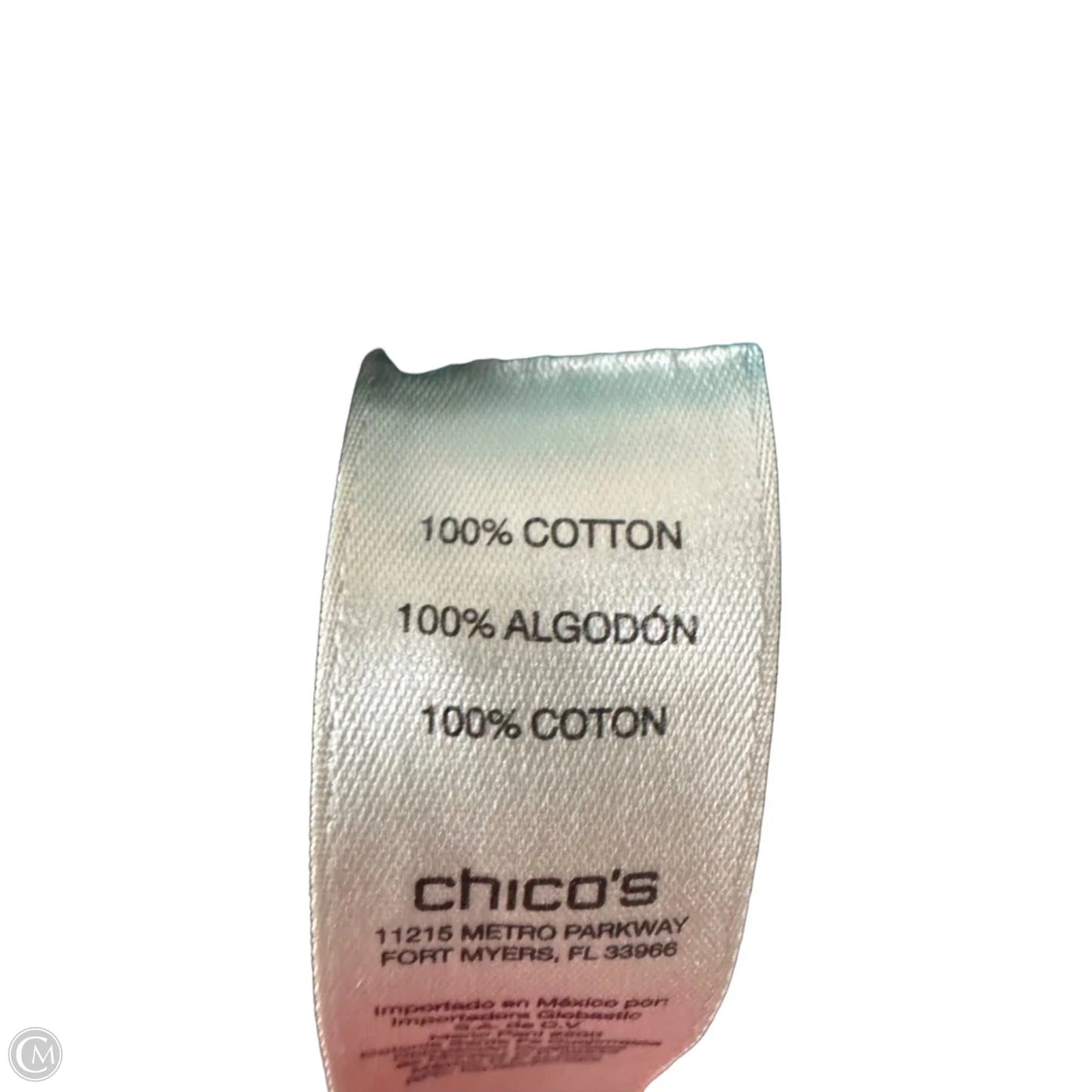Top Sleeveless Basic By Chicos In Blue, Size: M