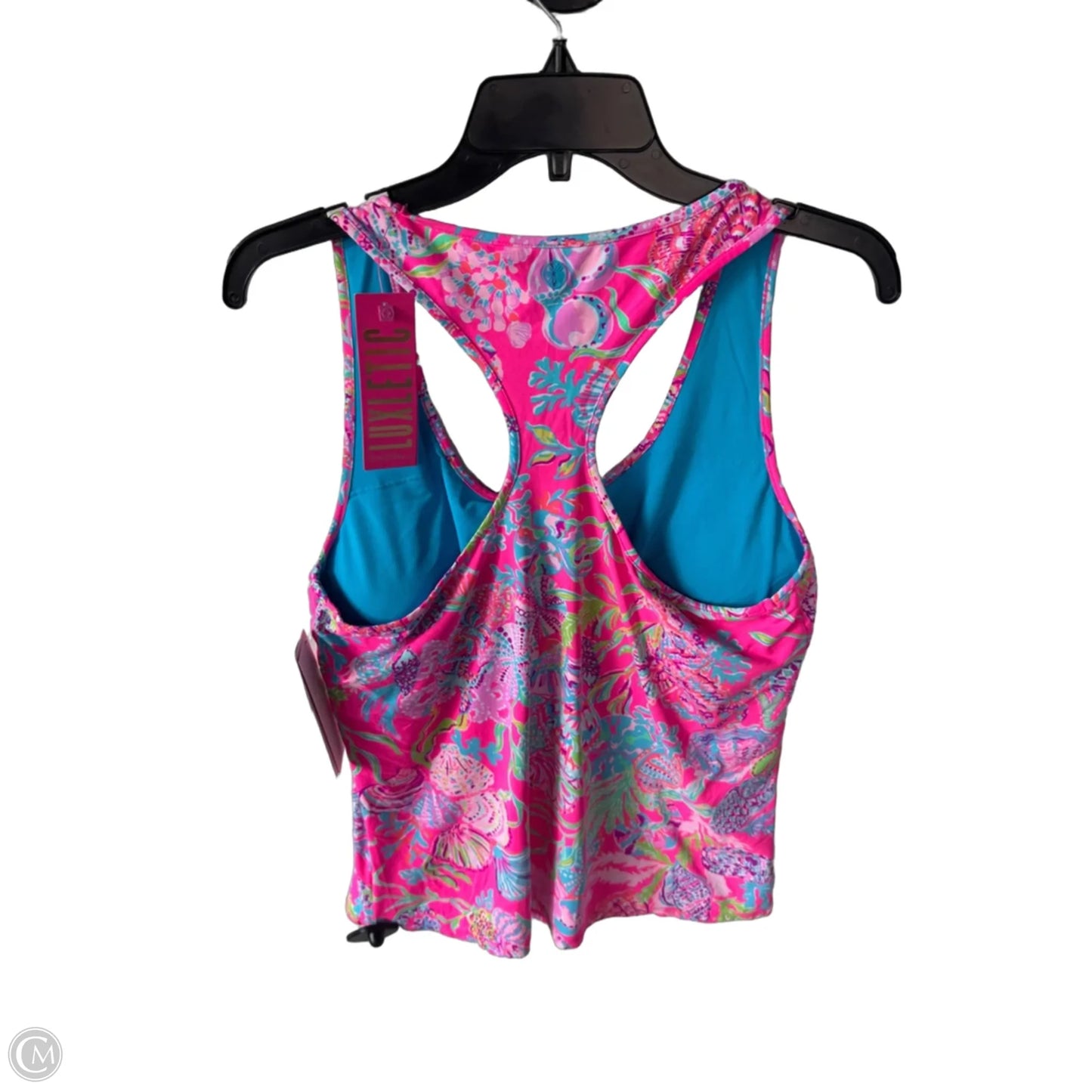 Top Sleeveless Designer By Lilly Pulitzer In Pink & Purple, Size: Xl