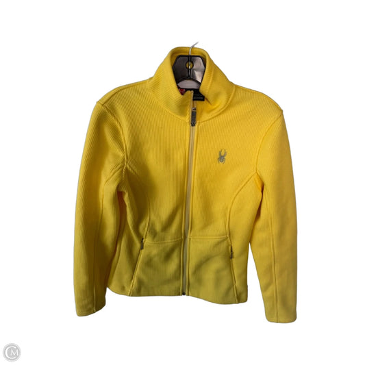 Athletic Jacket By Spyder In Yellow, Size: M