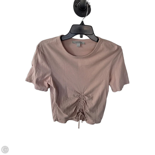 Top Short Sleeve Designer By All Saints In Pink, Size: S