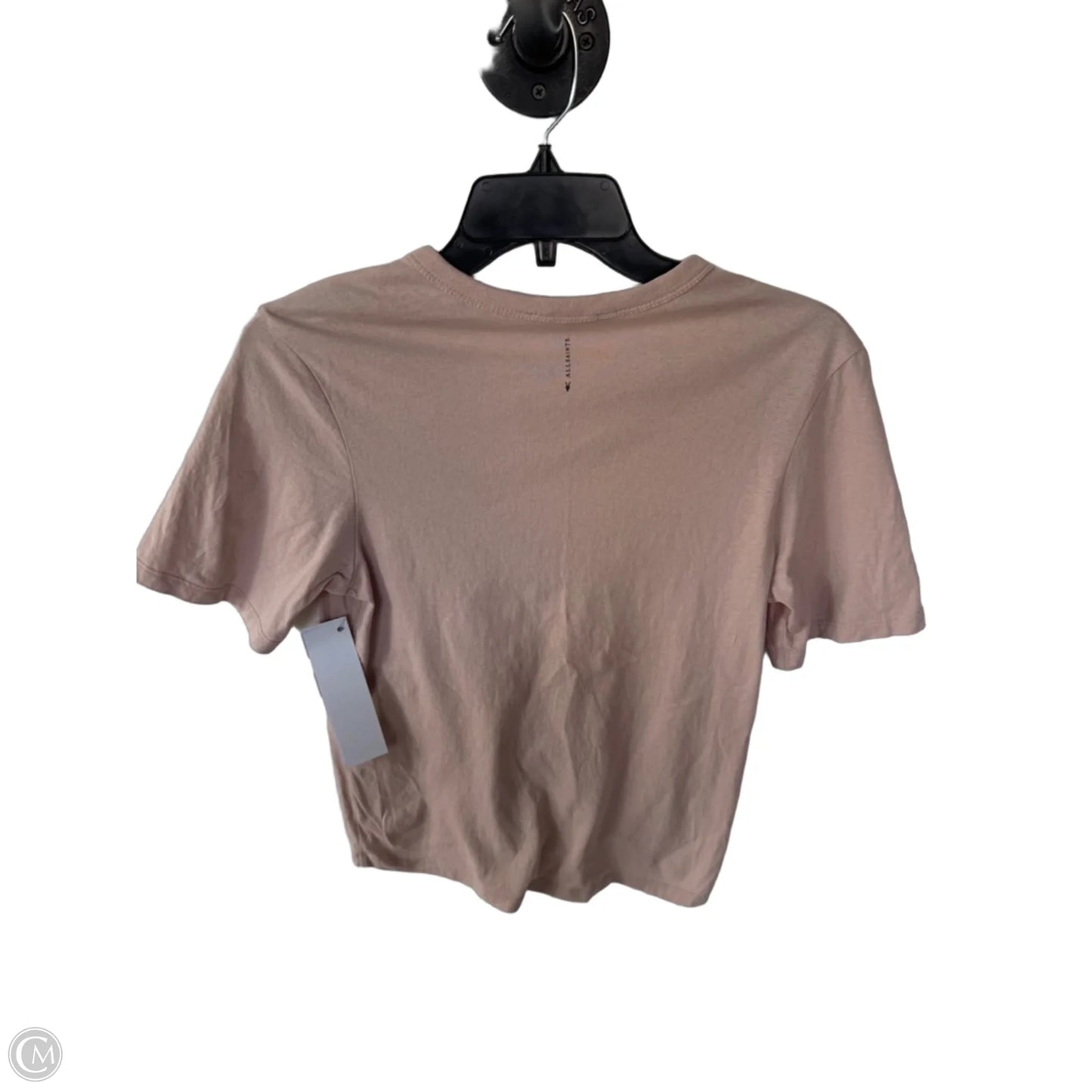 Top Short Sleeve Designer By All Saints In Pink, Size: S