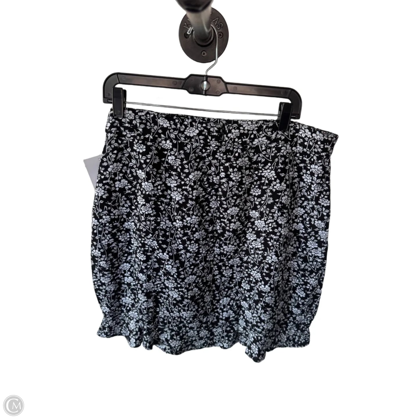 Skirt Mini & Short By Loft In Black & White, Size: 10