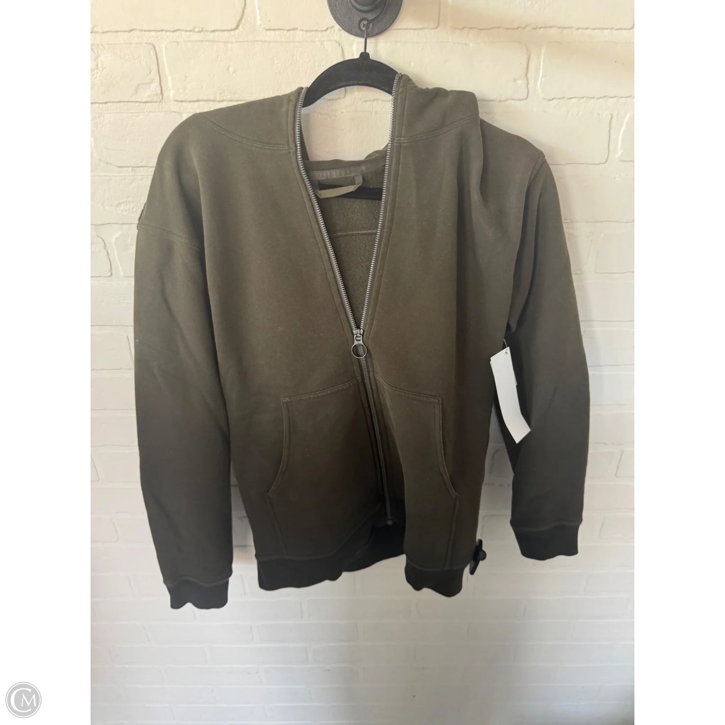 Athletic Sweatshirt Hoodie By Lululemon In Green, Size: S
