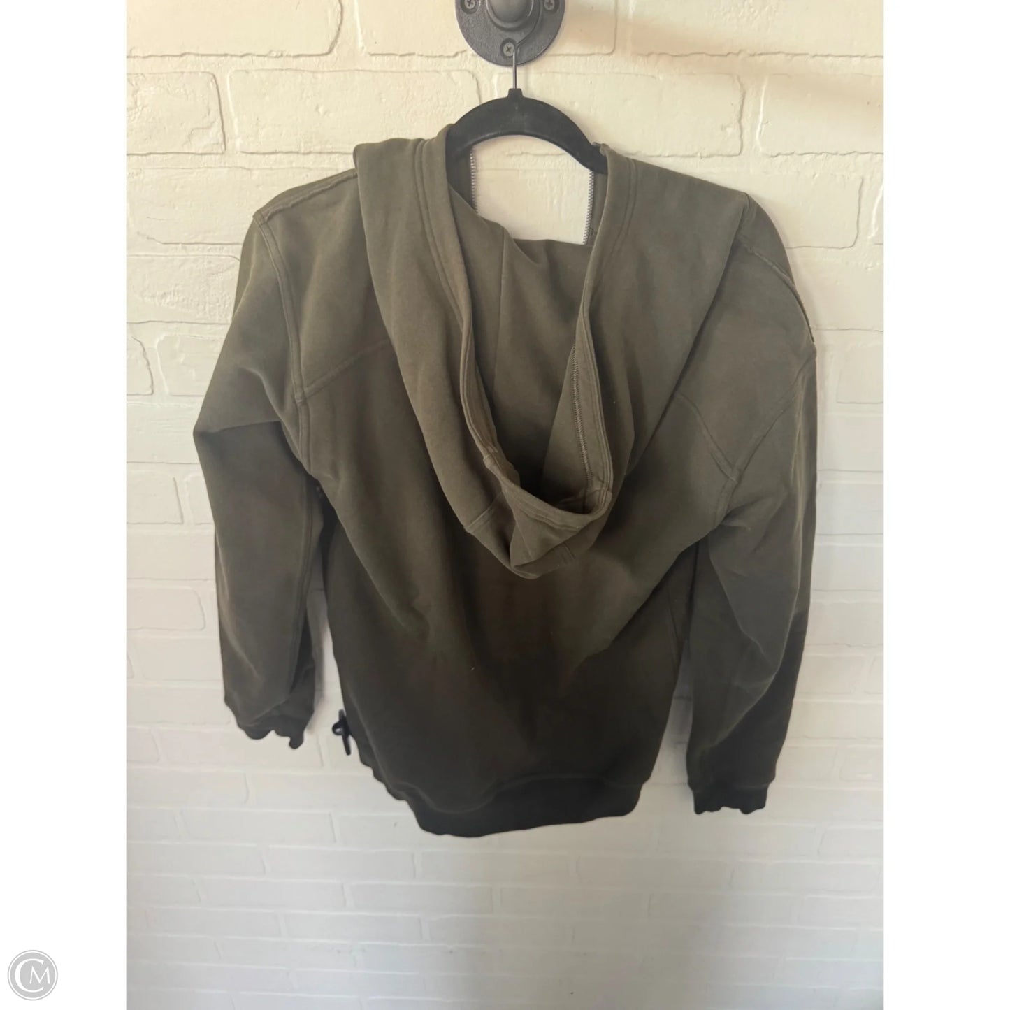 Athletic Sweatshirt Hoodie By Lululemon In Green, Size: S