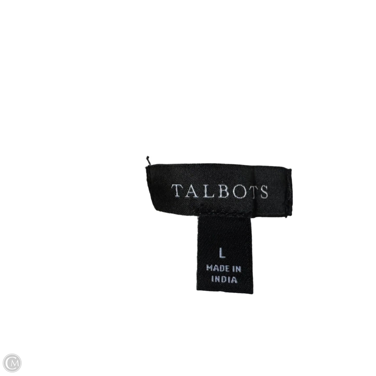 Top Short Sleeve By Talbots In White, Size: L