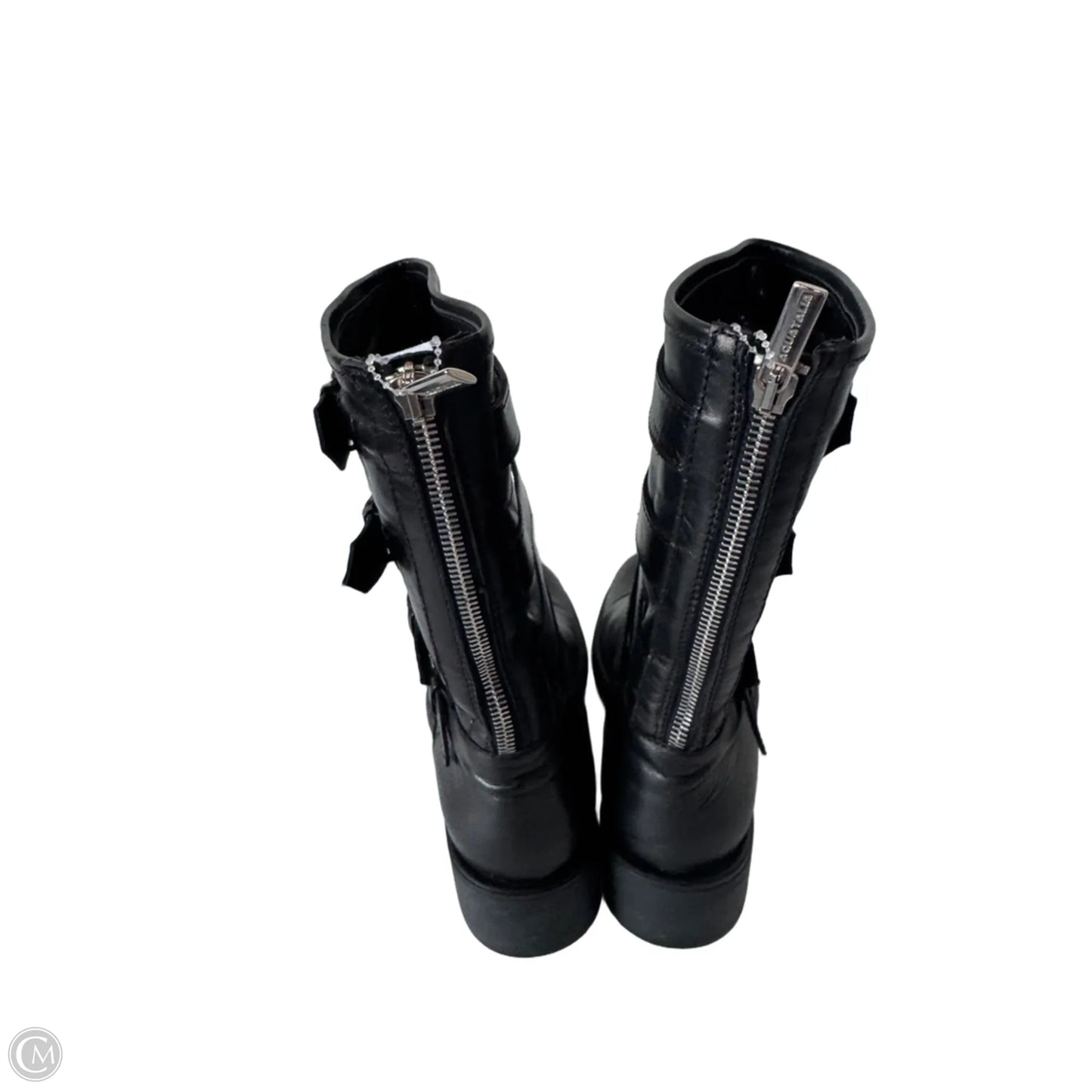 Boots Mid-calf Heels By Aquatalia In Black, Size: 8