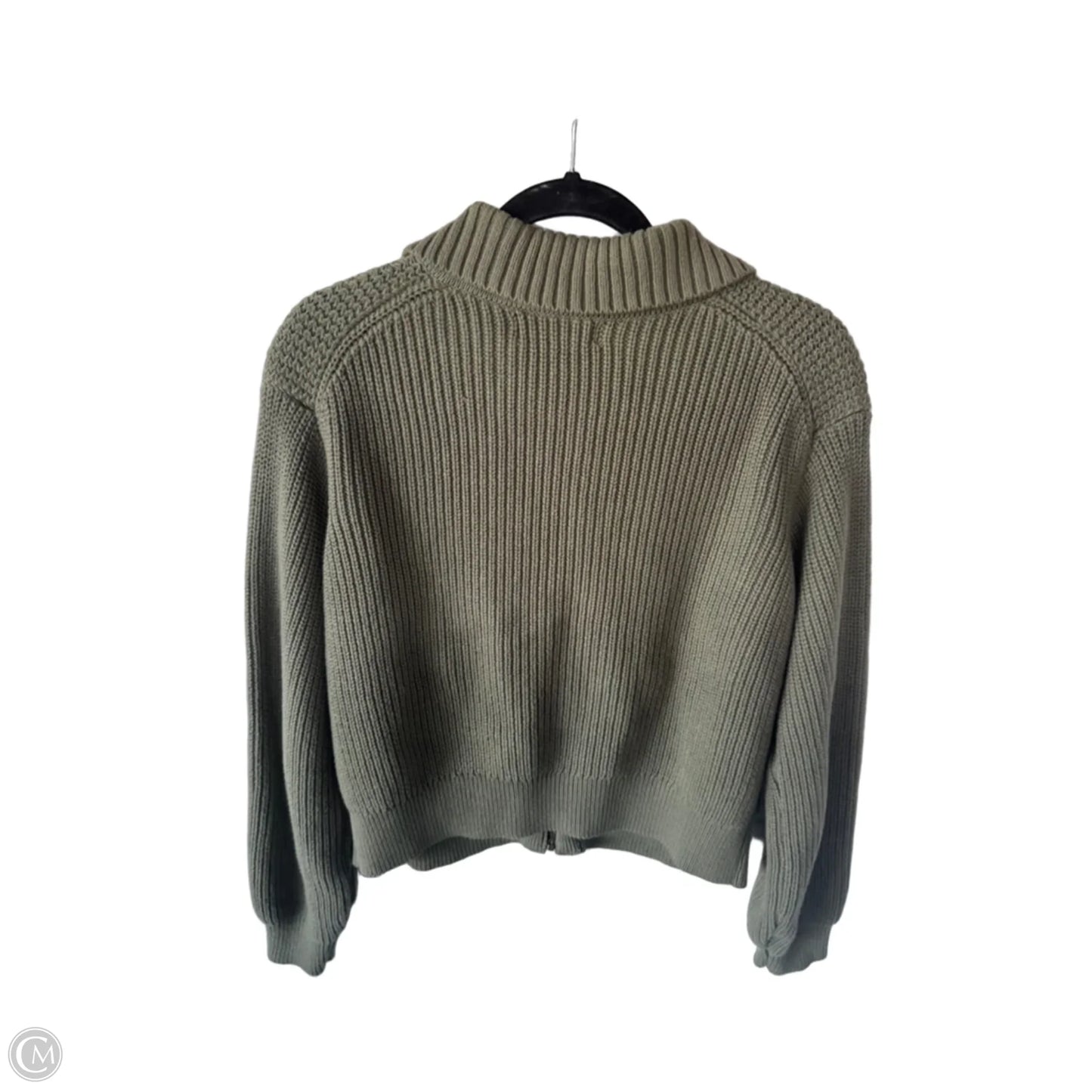 Sweater Cardigan By Banana Republic In Green, Size: M