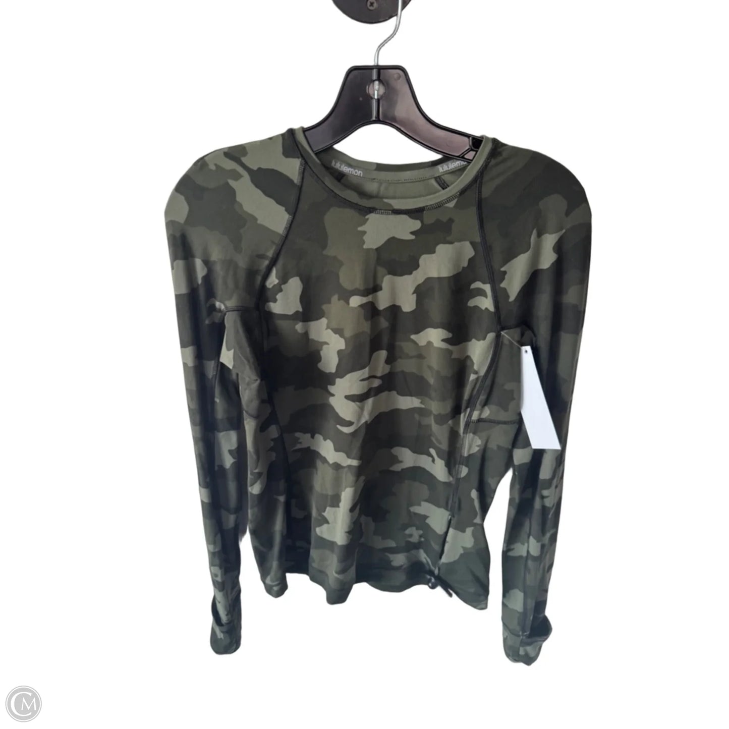 Athletic Top Long Sleeve Crewneck By Lululemon In Green, Size: S