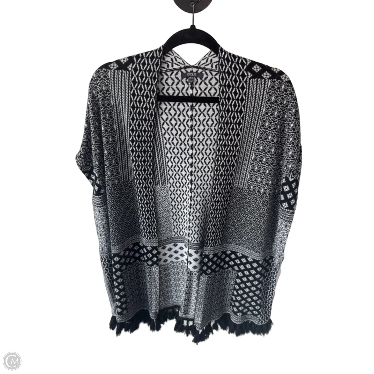 Kimono By Not Your Daughters Jeans In Black & White, Size: Xs