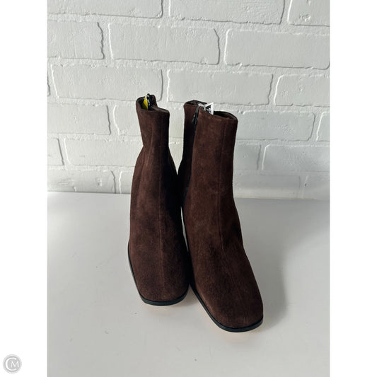 Boots Ankle Heels By Newport News In Brown, Size: 9