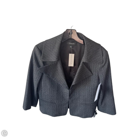 Blazer By Ann Taylor In Grey, Size: Xs