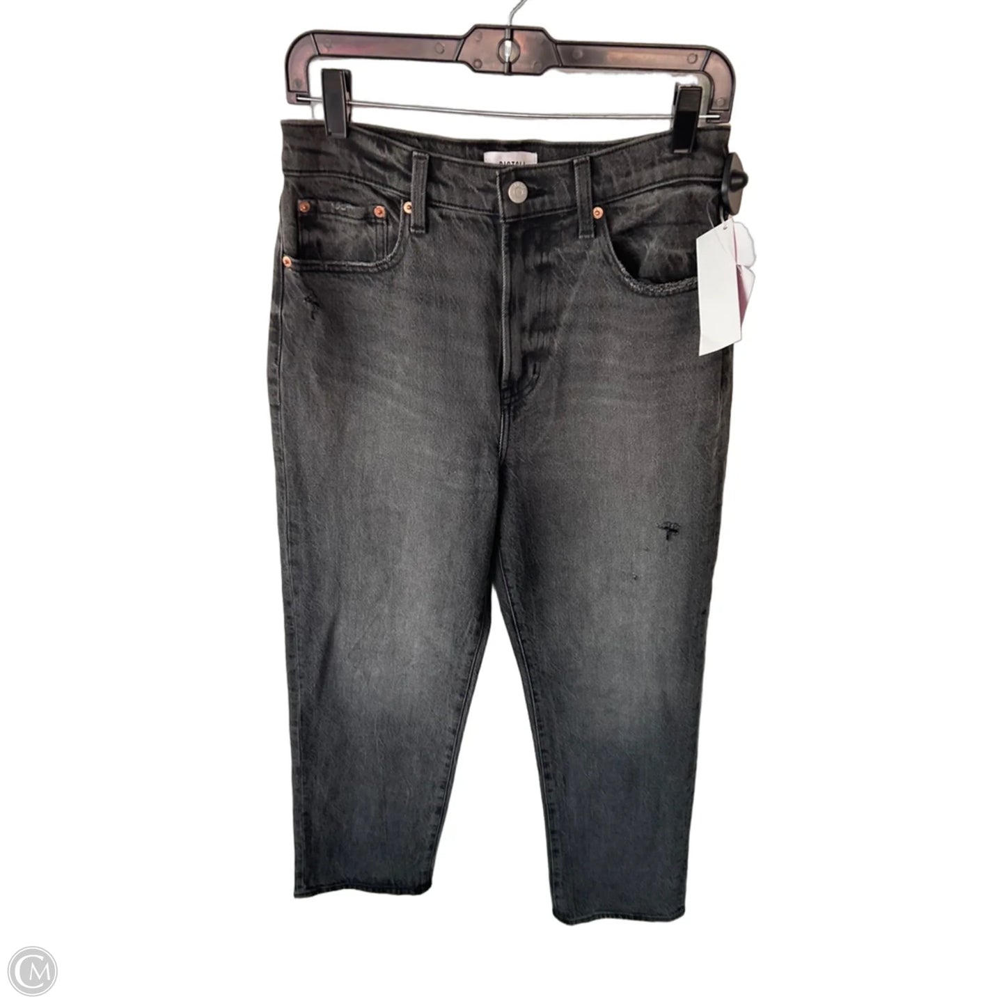 Jeans Straight By Pistola In Black Denim, Size: 6