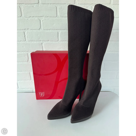 Boots Knee Heels By Cmc In Brown, Size: 8