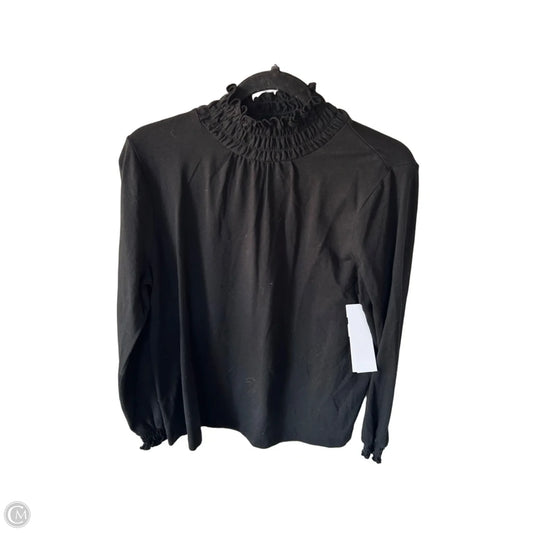 Top Long Sleeve By J. Jill In Black, Size: Mp
