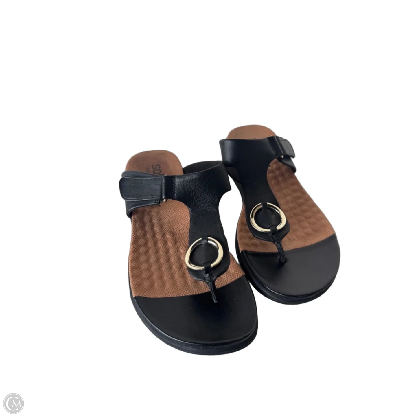 Sandals Flats By Cmc In Black, Size: 6