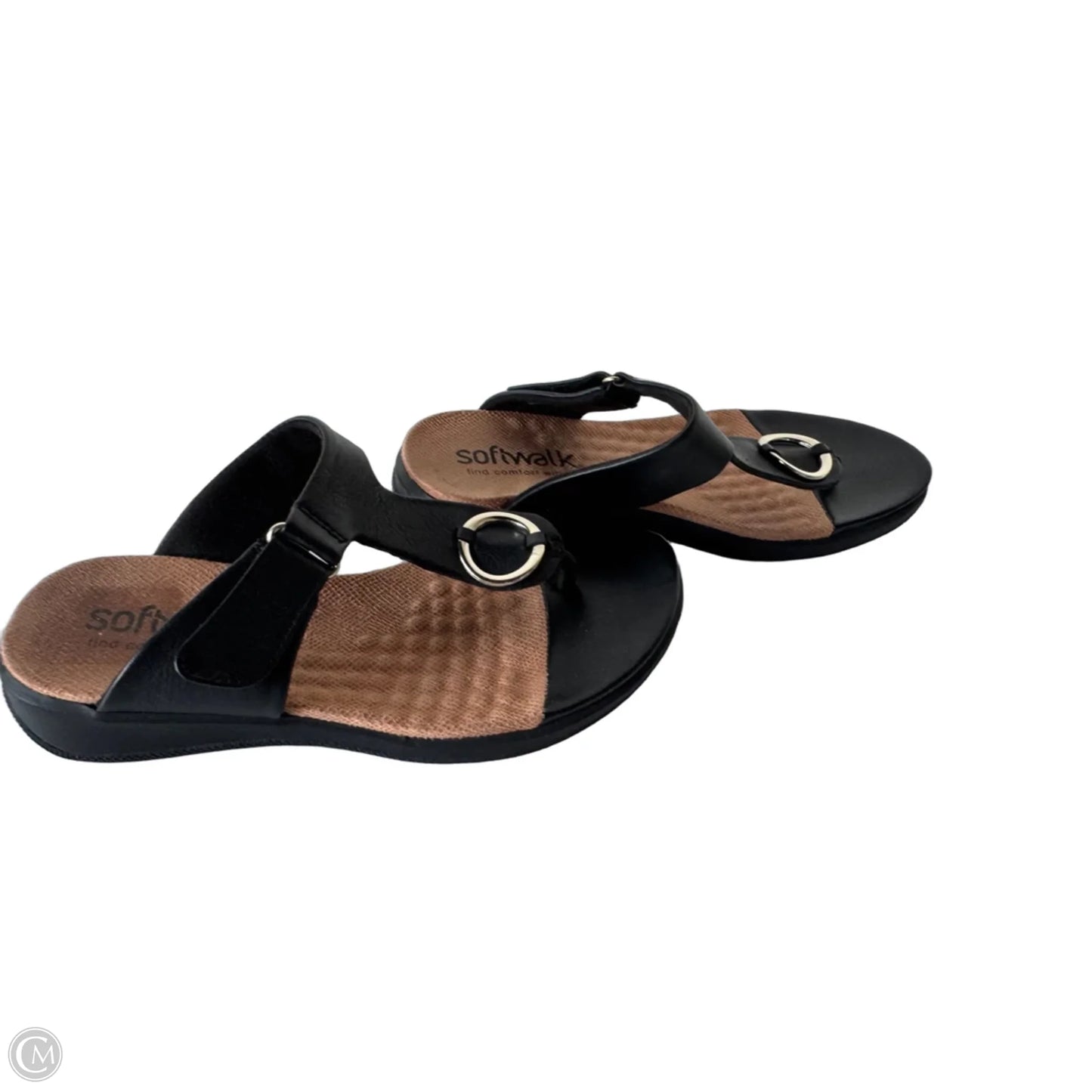 Sandals Flats By Cmc In Black, Size: 6