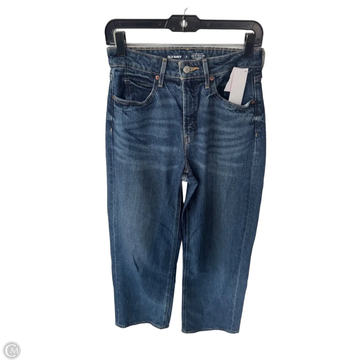 Jeans Wide Leg By Old Navy In Blue Denim, Size: 2