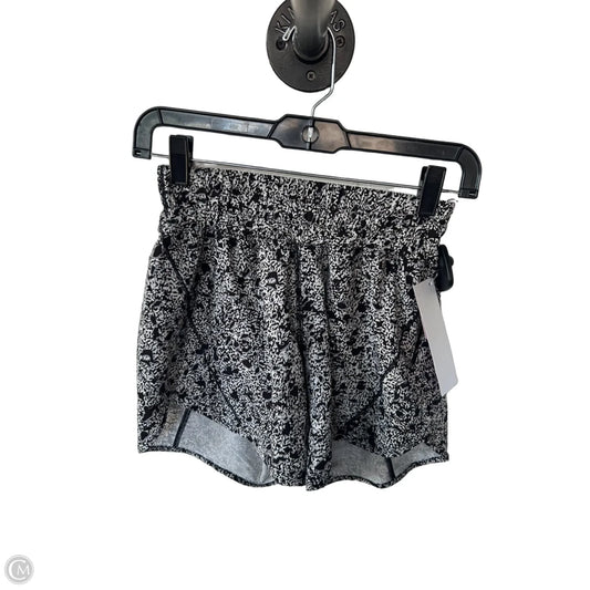 Athletic Shorts By Lululemon In Black & White, Size: 4
