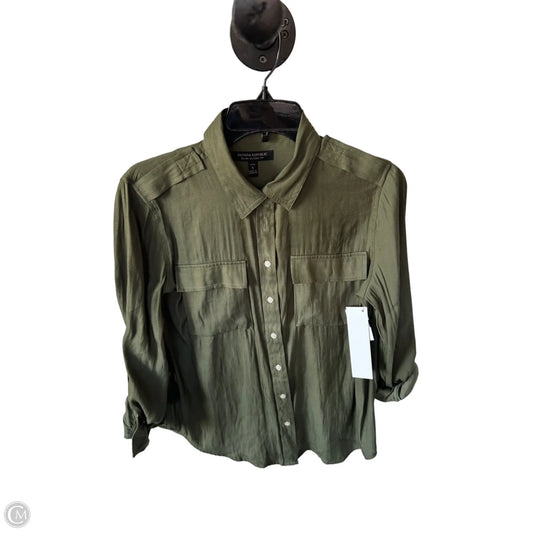 Top Long Sleeve By Banana Republic In Green, Size: Sp