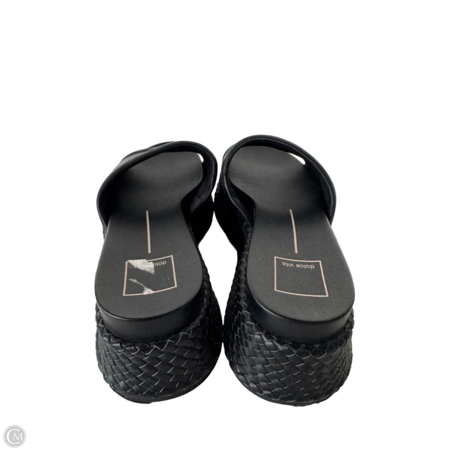 Sandals Heels Wedge By Dolce Vita In Black, Size: 8