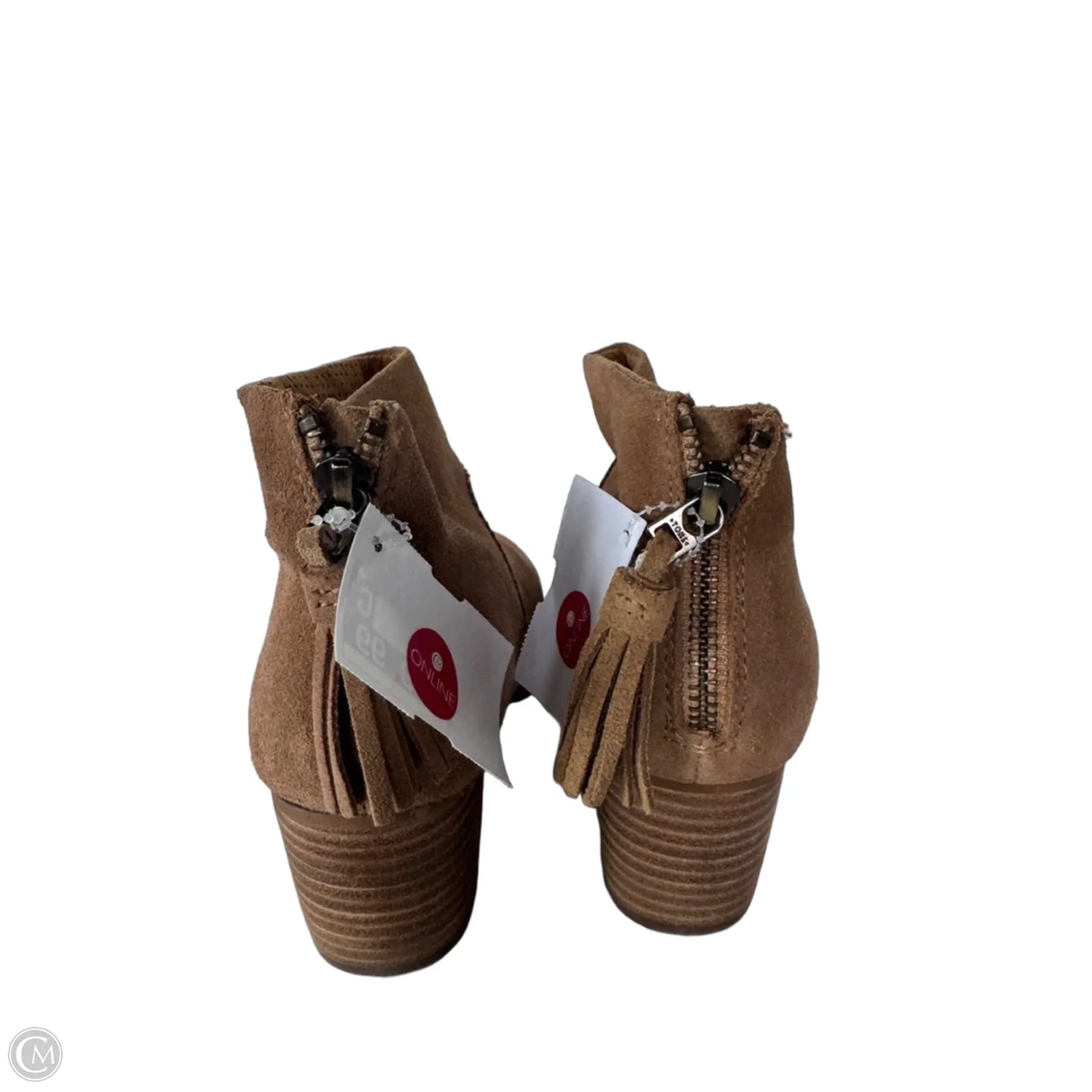 Boots Ankle Heels By Toms In Tan, Size: 6