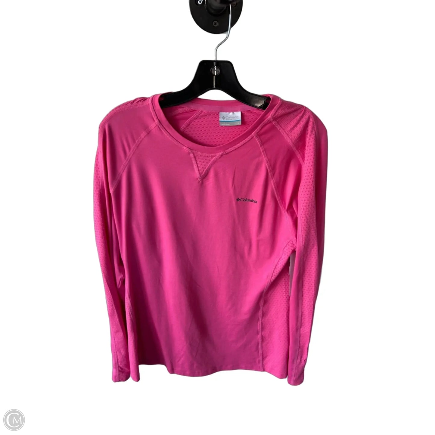 Athletic Top Long Sleeve Crewneck By Columbia In Pink, Size: L