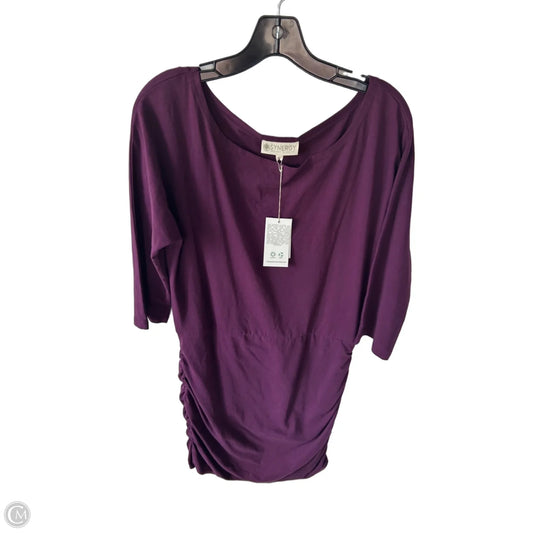 Dress Casual Short By Synergy In Purple, Size: L