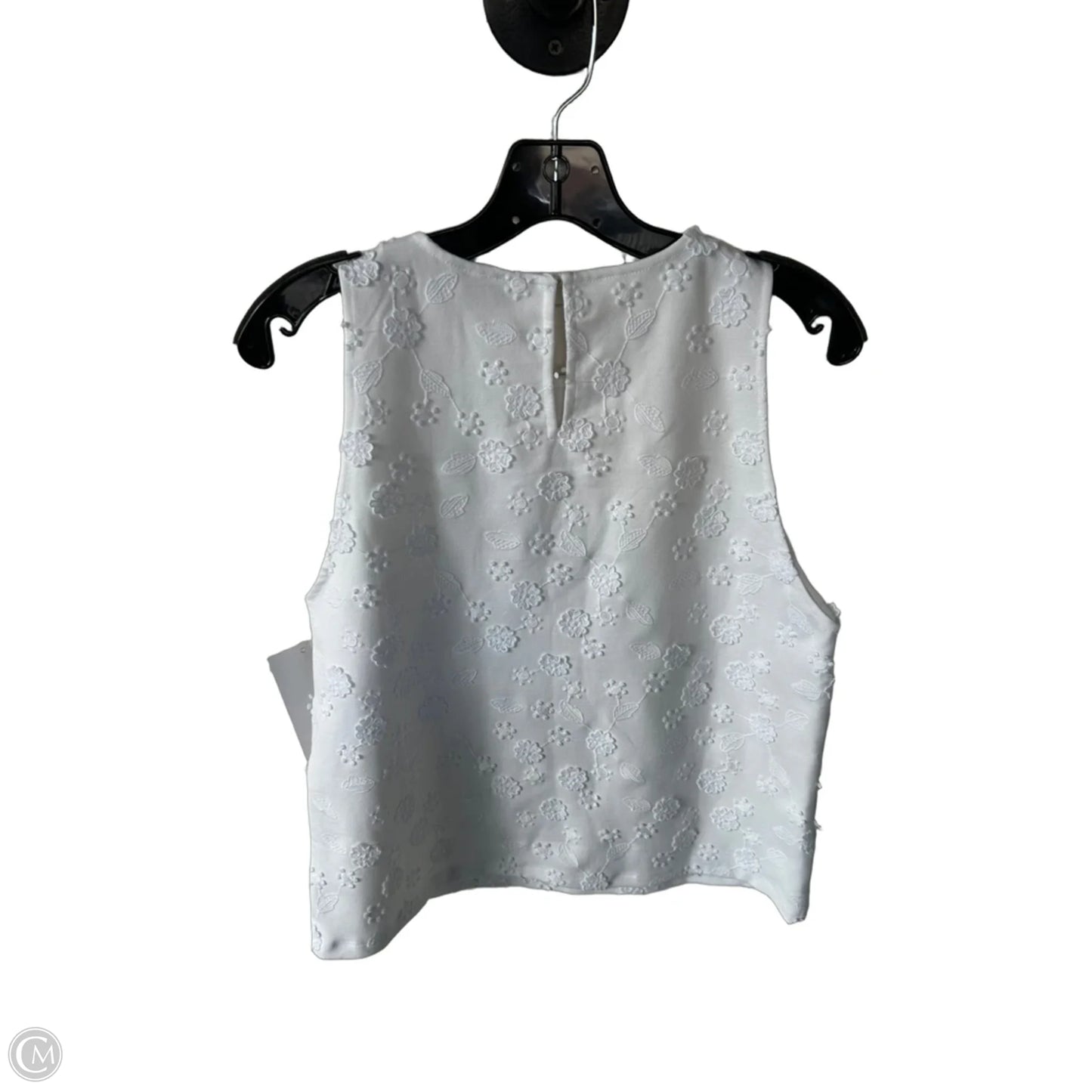 Top Sleeveless By Ann Taylor In White, Size: S