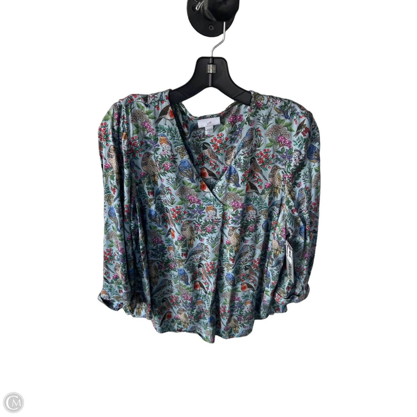 Top 3/4 Sleeve By J. Jill In Blue & Green, Size: Lp
