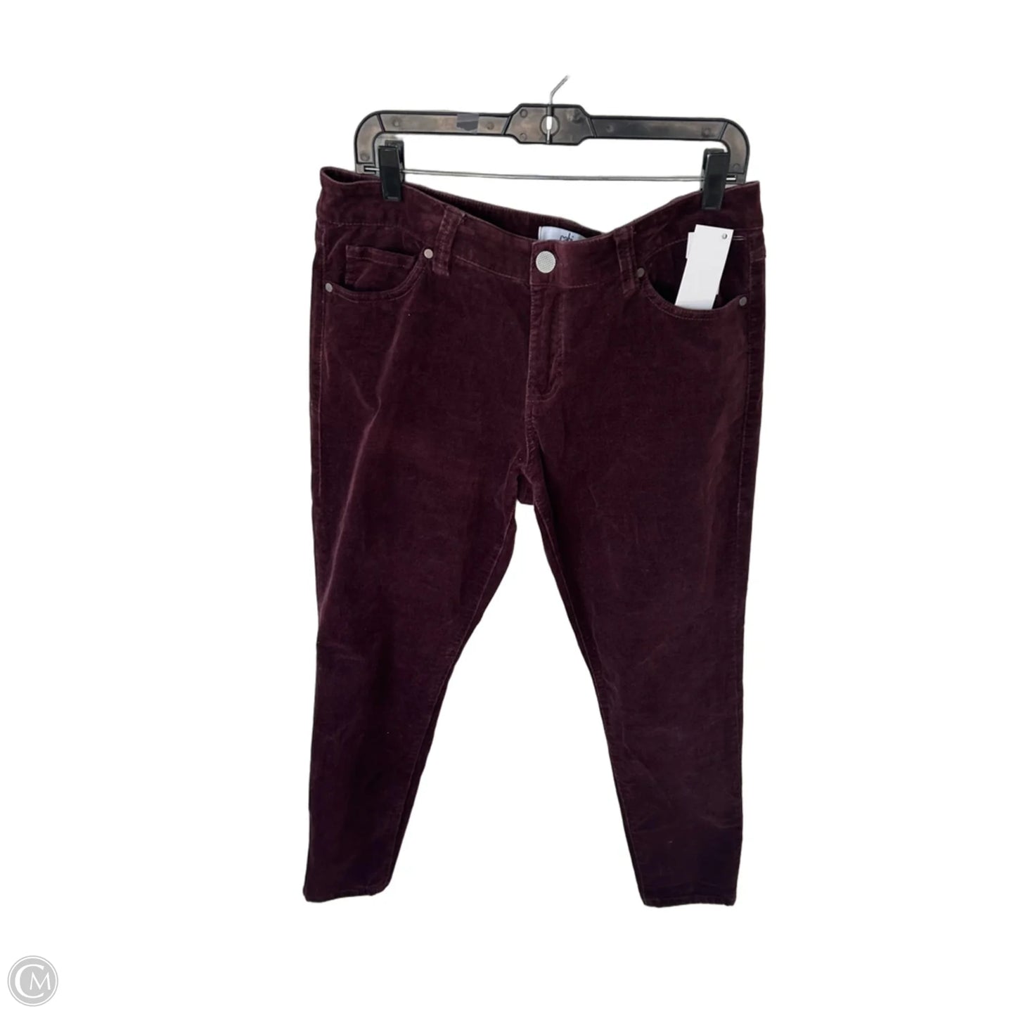 Pants Corduroy By Cabi In Maroon, Size: 14