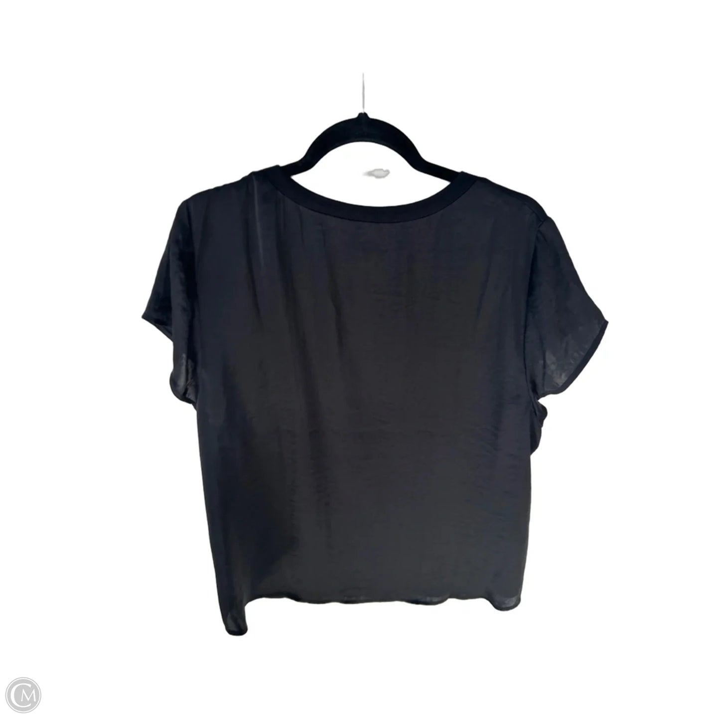 Top Short Sleeve By Cabi In Black, Size: Xl