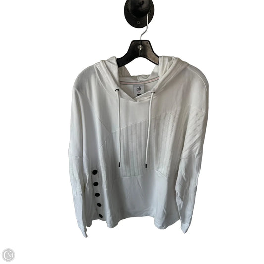 Sweatshirt Hoodie By Cabi In White, Size: Xl