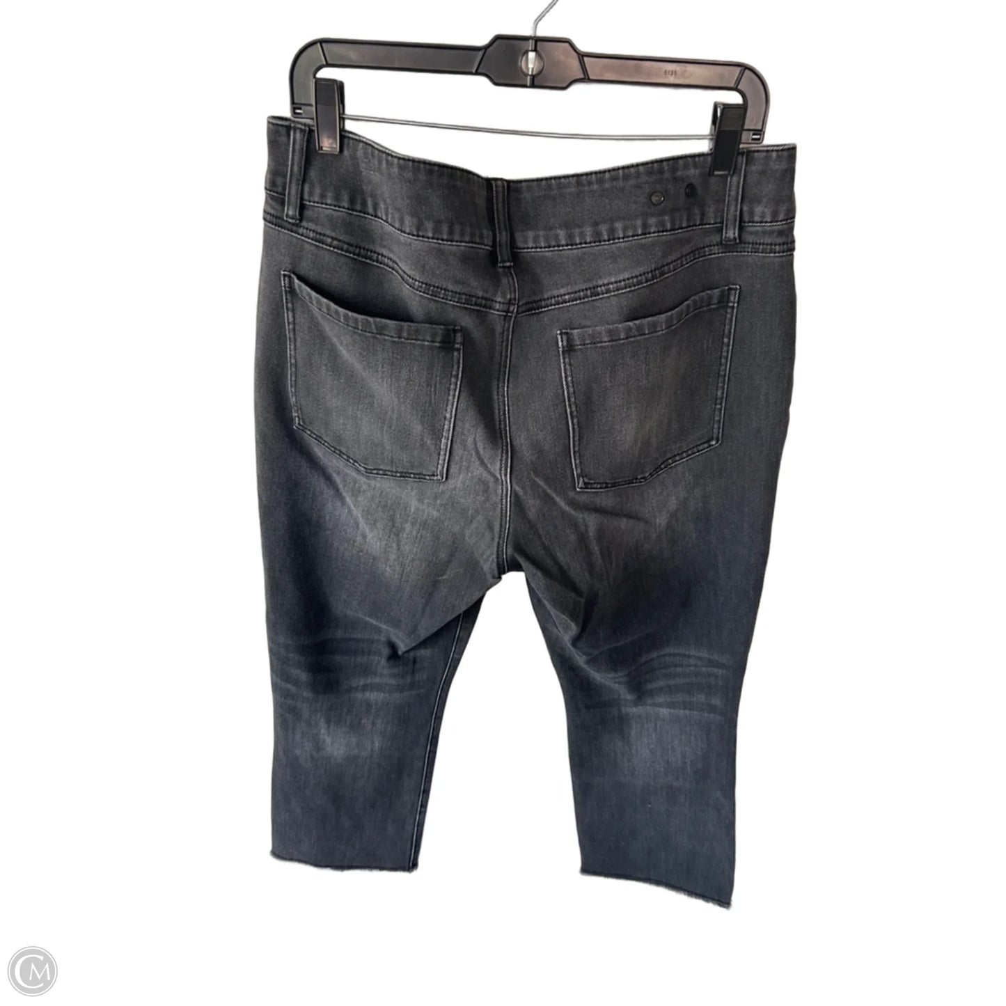 Jeans Cropped By Cabi In Grey Denim, Size: 12