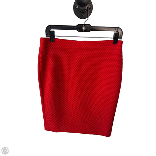Skirt Midi By J. Crew In Red, Size: 6