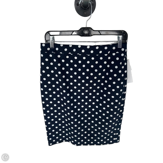 Skirt Midi By J. Crew In Blue & White, Size: 8p